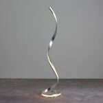 Aria LED Floor Lamp In Silver Leaf