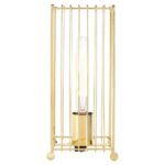 Decoli Metal Table Lamp With Metal Frame In Gold