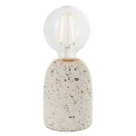 Terrazzo Table Lamp In White Terrazzo