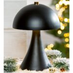 Allston Metal Mushroom LED Table Lamp In Black