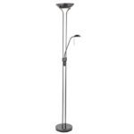 Reading Mother And Child Task Floor Lamp In Black Chrome
