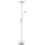 Reading Mother And Child Task Floor Lamp In Polished Chrome